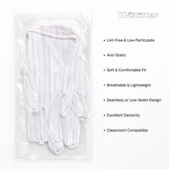 Double-sided ESD Gloves in pack